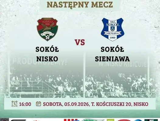 Sokół Nisko podejmuje Sieniawę w 6. kolejce IV ligi