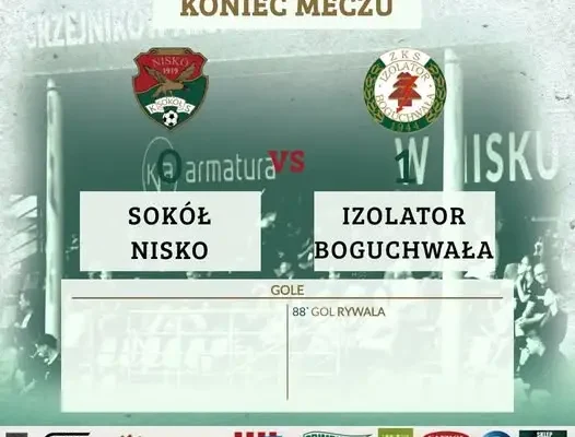 Sokół przegrywa z Izolatorem Boguchwała 0:1 w IV lidze podkarpackiej
