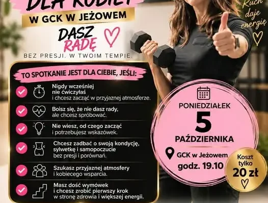 Fitness dla kobiet w GCK Jeżowe – pierwsze spotkanie już 5 października