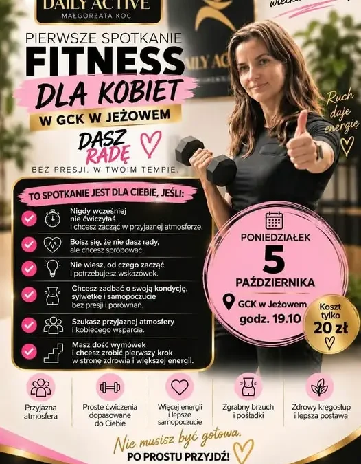 Fitness dla kobiet w GCK Jeżowe – pierwsze spotkanie już 5 października