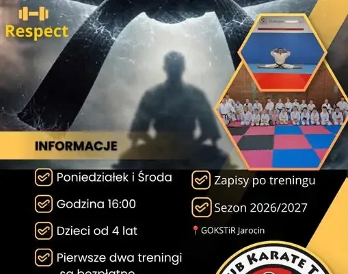 Karate tradycyjne dla dzieci w Jarocinie – zapisy na sezon 2026/2027