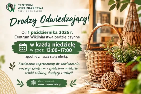 Zajęcia wokalne i niedzielne popołudnia w Centrum Wikliniarstwa w Rudniku