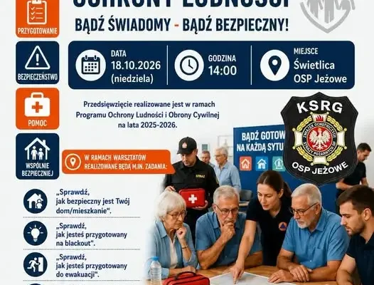 Jeżowe: warsztaty ochrony ludności już 18 października