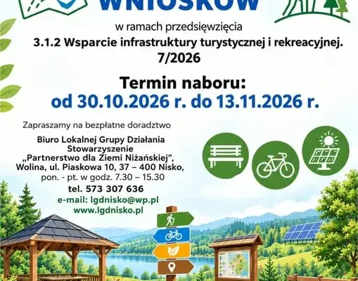 LGD Ziemia Niżańska ogłasza nabór: do 83 tys. zł na małą infrastrukturę publiczną