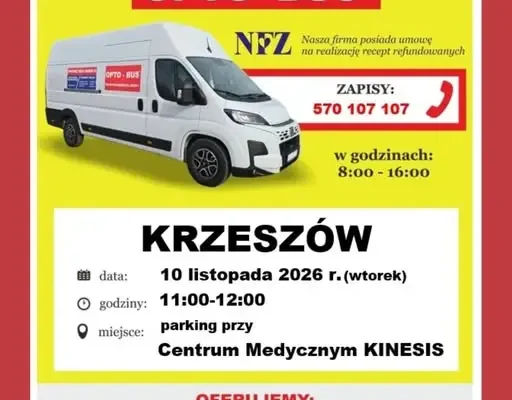 Mobilne badanie wzroku w Krzeszowie – 10 listopada 2026