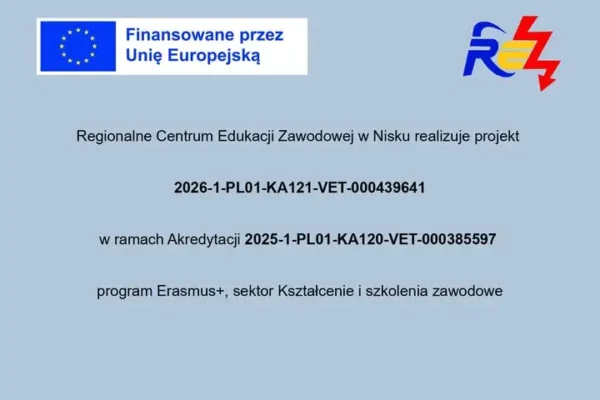 Erasmus+ w Regionalnym Centrum Edukacji Zawodowej – nabór na zagraniczne praktyki
